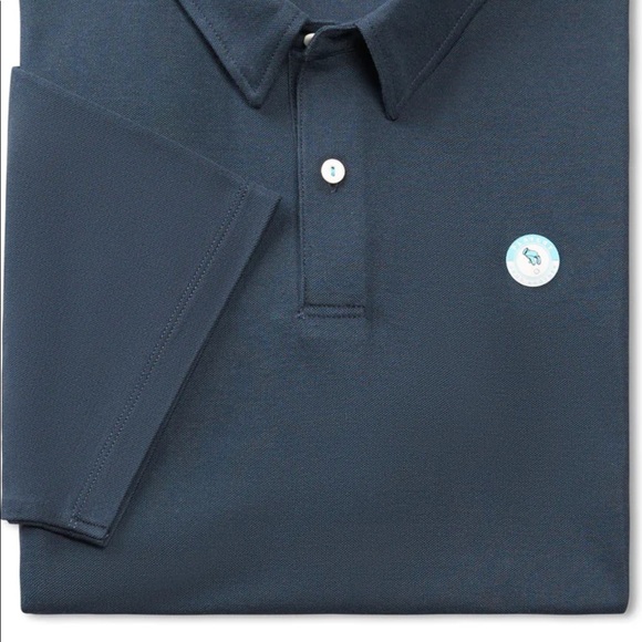 Player 2 Mens Short Sleeve Golf Polo Navy Blue Size Large Perfect condition - Picture 4 of 7